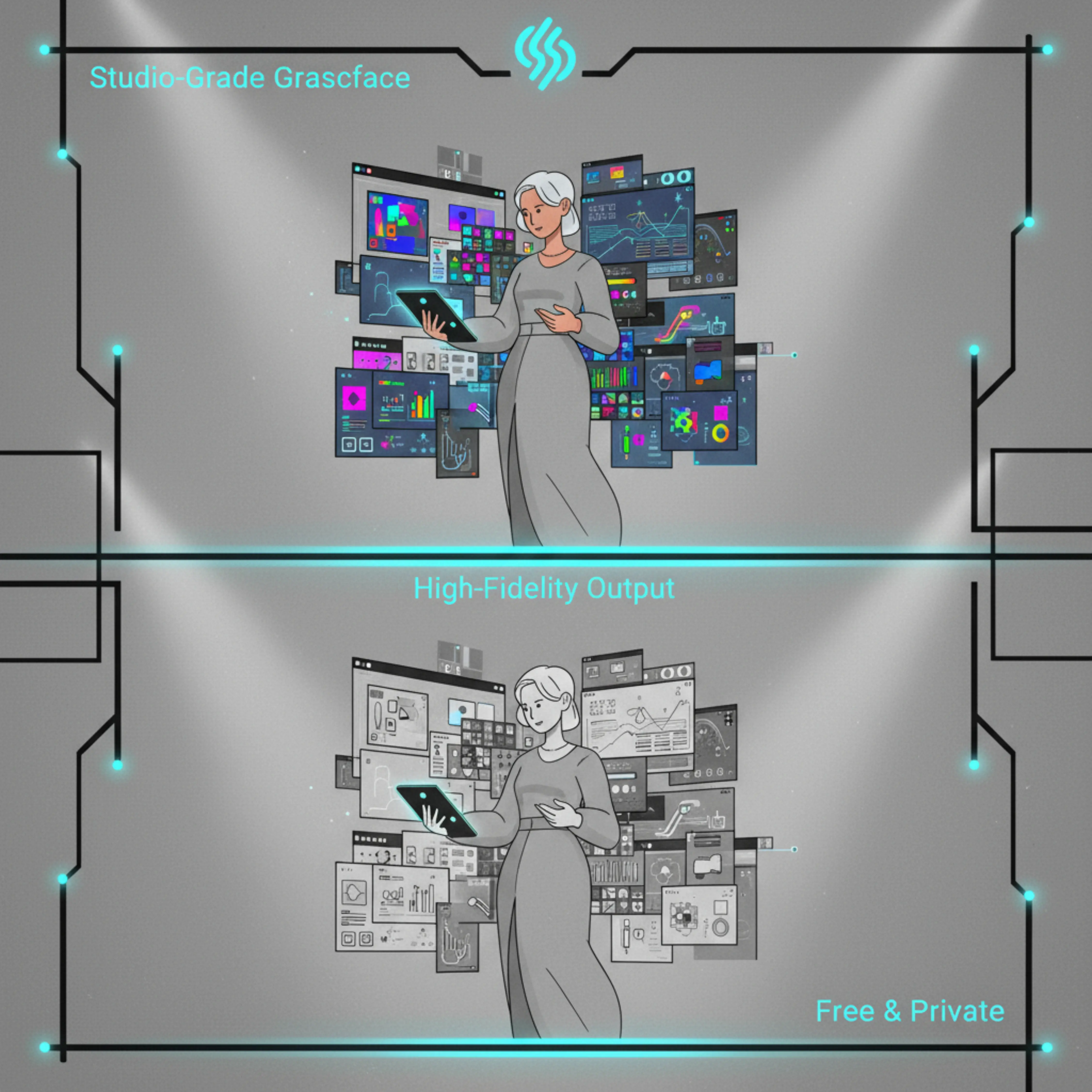 黑白图片转换器界面突出稳定对比度